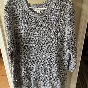 Croft and barrow 3/4 sleeve knit sweater